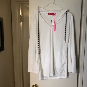 White Terrycloth Swimsuit Coverup